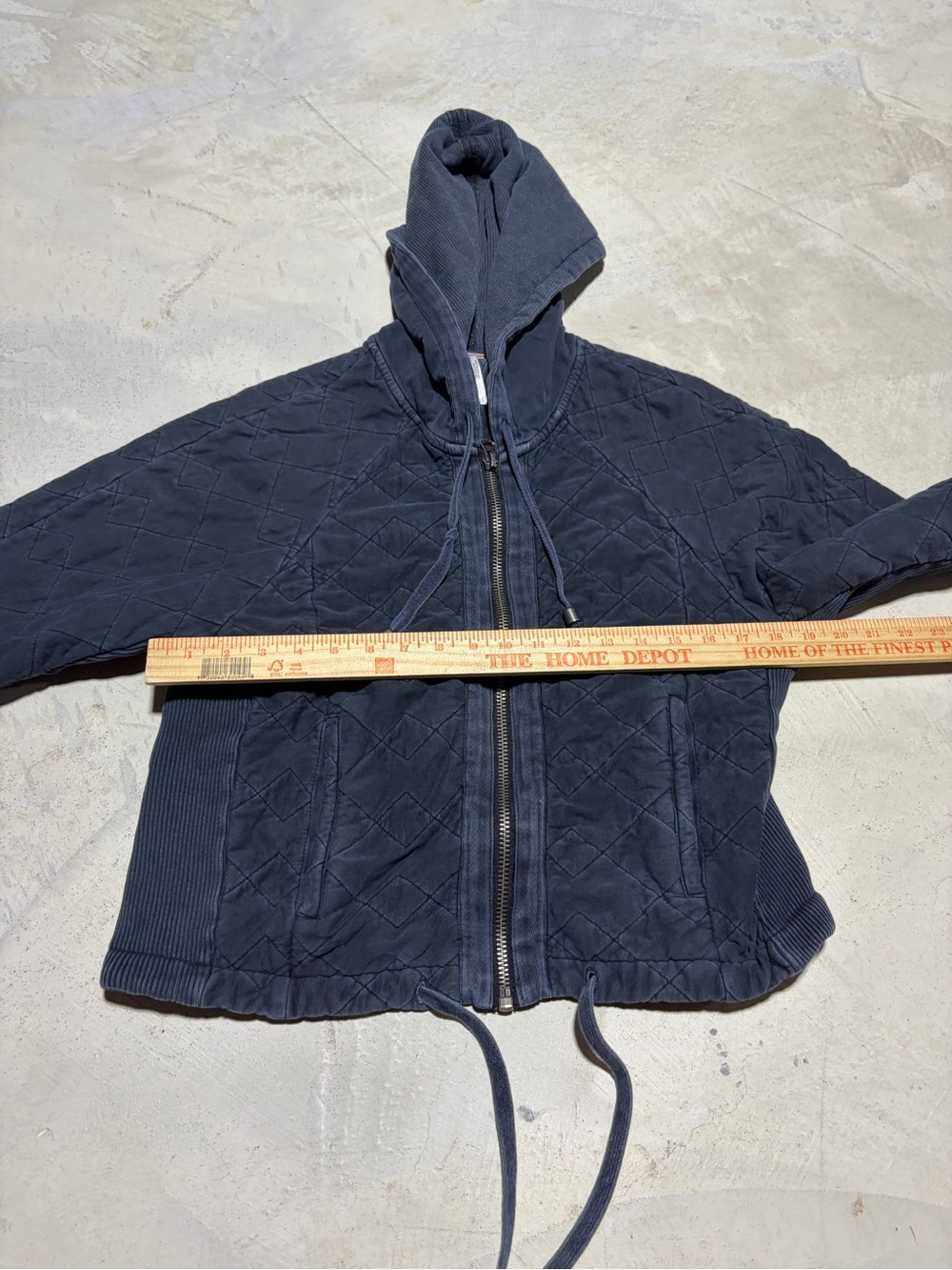 Free people Quilted Hooded Jacket small back zip - Picture 3 of 7